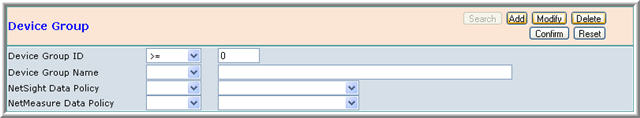 Configuration Search Device Group